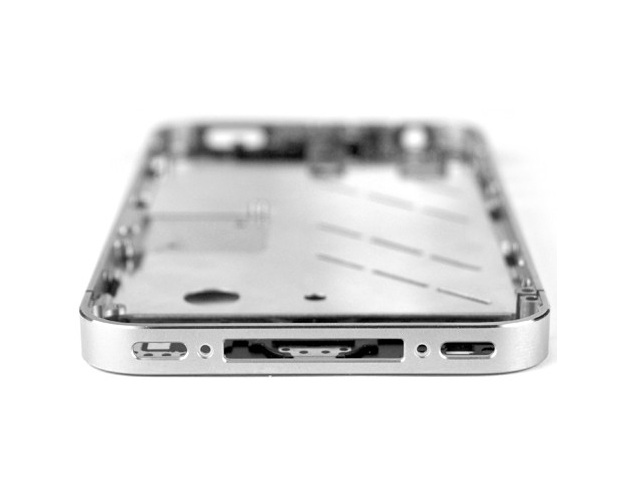 Рамка iPhone 4 Средняя часть корпуса (серебристая)
