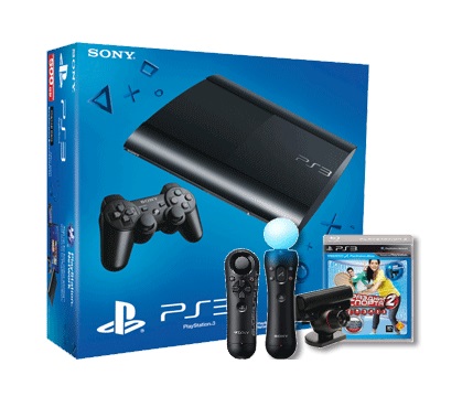 Sony PlayStation 3 Super Slim 500GB + Move FULL Starter Pack + Праздник Спорта 2