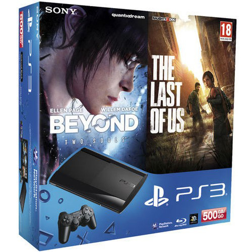 Sony PlayStation 3 Super Slim 500GB + Beyond (Рус) + Last of Us (Рус) + Cobra ODE