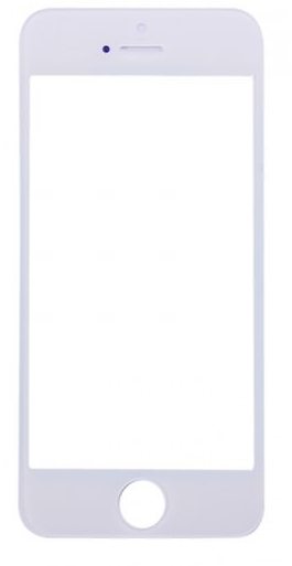 Стекло дисплея iPhone 5 (белое) с олеофобным покрытием