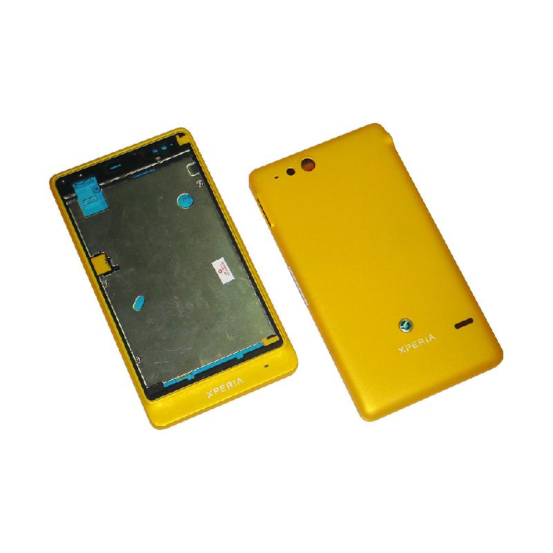 Корпус Sony ST27i (Xperia Go) желтый high copy