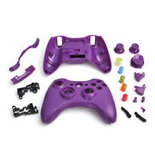 Корпус беспроводного джойстика Xbox 360 (фиолетовый) 