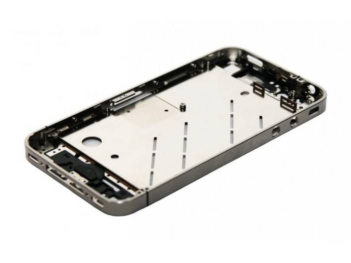 Рамка iPhone 4 Средняя часть корпуса (серебристая)