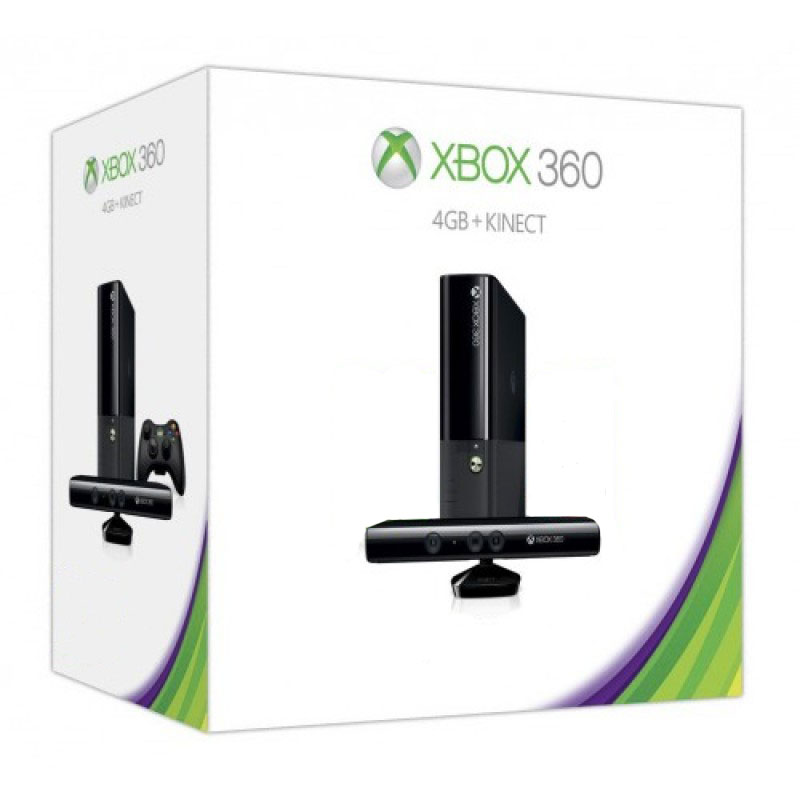 Microsoft Xbox 360 E 4GB + Kinect + Freeboot