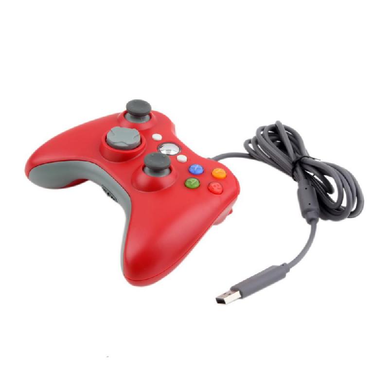Джойстик Xbox 360 проводной (красный)