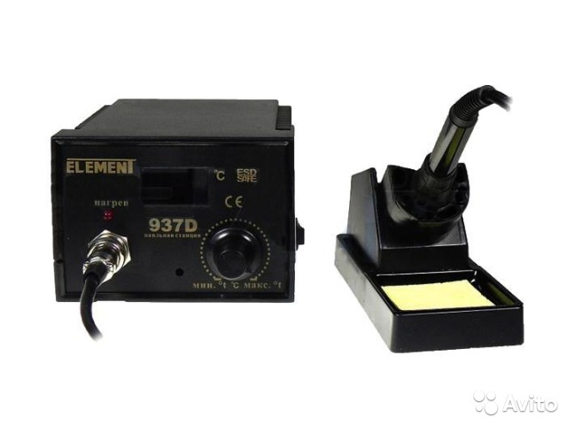 Паяльник с регулировкой температуры ELEMENT 937D