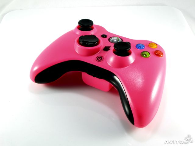 Джойстик Xbox 360 беспроводной (розовый)