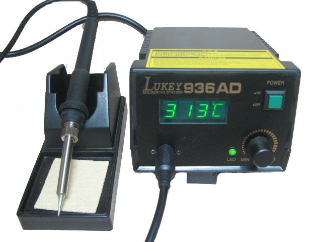 Паяльник с регулировкой температуры LUKEY 936D