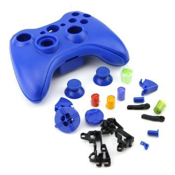 Корпус беспроводного джойстика Xbox 360 (синий) 